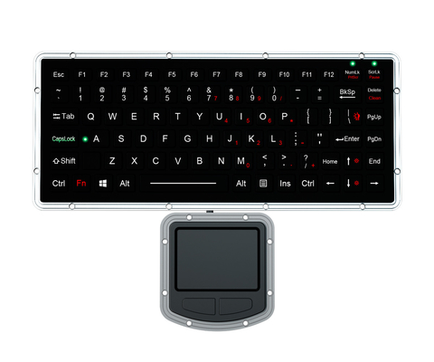Δύο EMC Chiclet πληκτρολόγιο με Touchpad Ultra-Thin Design θαλάσσιο πληκτρολόγιο