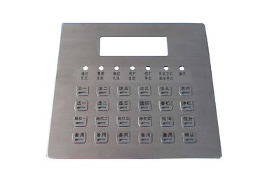 IP66 προσαρμοσμένο 24 κλειδιών τοπ αριθμητικό πληκτρολόγιο ανοξείδωτου μετάλλων επιτροπής φωτισμένο μοντάρισμα