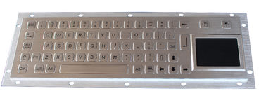 Το βουρτσισμένο IP65 βιομηχανικό πληκτρολόγιο μετάλλων περίπτερων με Touchpad, οπίσθια επιτροπή τοποθετεί