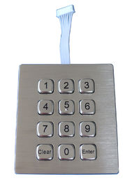δυναμικό IP67 αδιάβροχο υπαίθριο αριθμητικό πληκτρολόγιο μετάλλων μητρών σημείων 12 κλειδιών για το βιομηχανικό τηλέφωνο