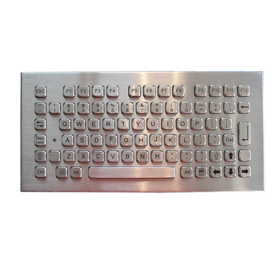 Επιτραπέζιο πληκτρολόγιο από ανοξείδωτο ατσάλι IP65 Anti Vandal Rugged Keyboard with Long Stroke Key Travel