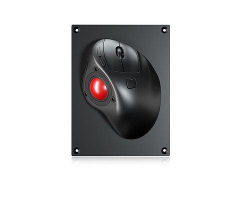 IPX6 στρατιωτικό εργονομικό Trackball βαθμού ποντίκι με 3 κουμπιά 34mm οπτική Trackball ενότητα