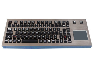 Δυναμωμένο αδιάβροχο πληκτρολόγιο υπολογιστών γραφείου με Touchpad IP68 89 μέταλλο Backlight κλειδιών