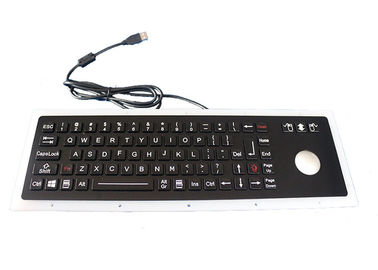 Μαύρο δυναμικό Usb μηχανικό πληκτρολόγιο 76 IP67 κλειδιά με Trackball 38mm το ποντίκι