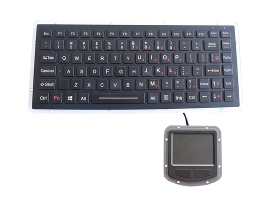 Στρατιωτικό πληκτρολόγιο IP67 USB κραμάτων αργιλίου με 400DPI Touchpad