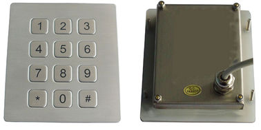 RS232 dustproof βιομηχανικό επίπεδο βασικό ATM αριθμητικό πληκτρολόγιο 12 μετάλλων διεπαφών κλειδί
