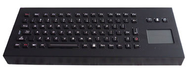 Κινητό μαύρο φωτισμένο βιομηχανικό πληκτρολόγιο με την έκδοση υπολογιστών γραφείου Touchpad