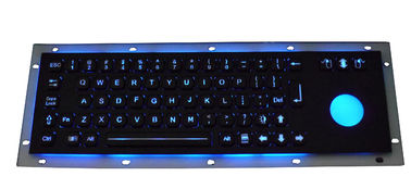 η οπίσθια επιτροπή 69 κλειδιών τοποθετεί το μαύρο βιομηχανικό πληκτρολόγιο USB με trackball chamelone backlight