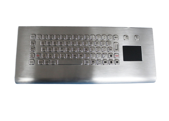 Εύκολο καθαρό μακρύ βιομηχανικό wall-mounted πληκτρολόγιο περίπτερων κτυπήματος με το touchpad, κλειδί 68