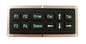 μαύρο βιομηχανικό αριθμητικό πληκτρολόγιο σιλικόνης 12 κλειδιών με την πράσινη διεπαφή backit USB