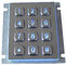 δυναμικό αριθμητικό πληκτρολόγιο μετάλλων 12 κλειδιών USB IP65 με τον κόκκινο ή μπλε βάνδαλο backlight ανθεκτικό